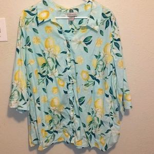 Lemon Blouse Plus Size